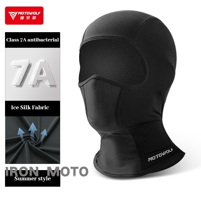 Running Gear Sale - Motowolf ฤดูร้อนหมวกขี่จักรยานผ้าไหมน้ําแข็ง Breathable Anti-UV Balaclava ผู้ชายผู้หญิง