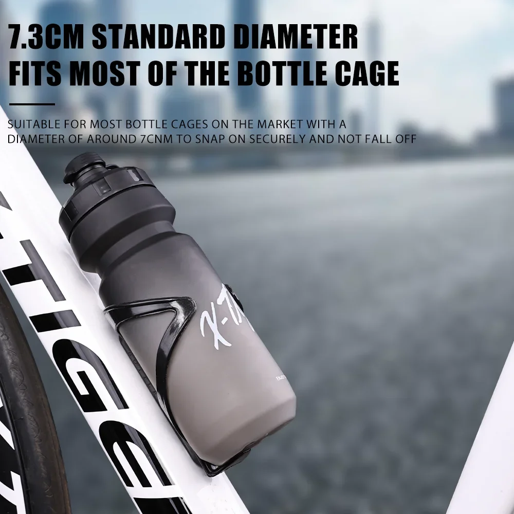 X Running Gear - X-TIGER 610ml แบบพกพาบีบขวดขี่จักรยานขวดน้ํากีฬาแก้วกลางแจ้งแบบพกพาจักรยานเกียร์ Unisex