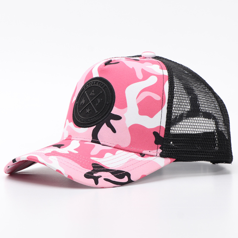 Running Cap Mesh - หมวกแก๊ปตาข่ายลายพรางแบบลำลอง ปรับขนาดได้ สำหรับกีฬากลางแจ้ง ป้องกันแสงแดด หมวกเบสบอล ระบายอากาศได้ดี