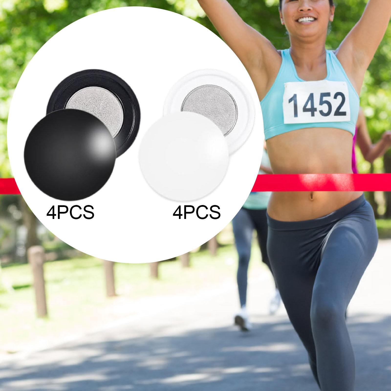 Running Gear Sale - 4 คู่ Magnetic Race Bib คลิปวิ่งเกียร์สําหรับนักวิ่ง