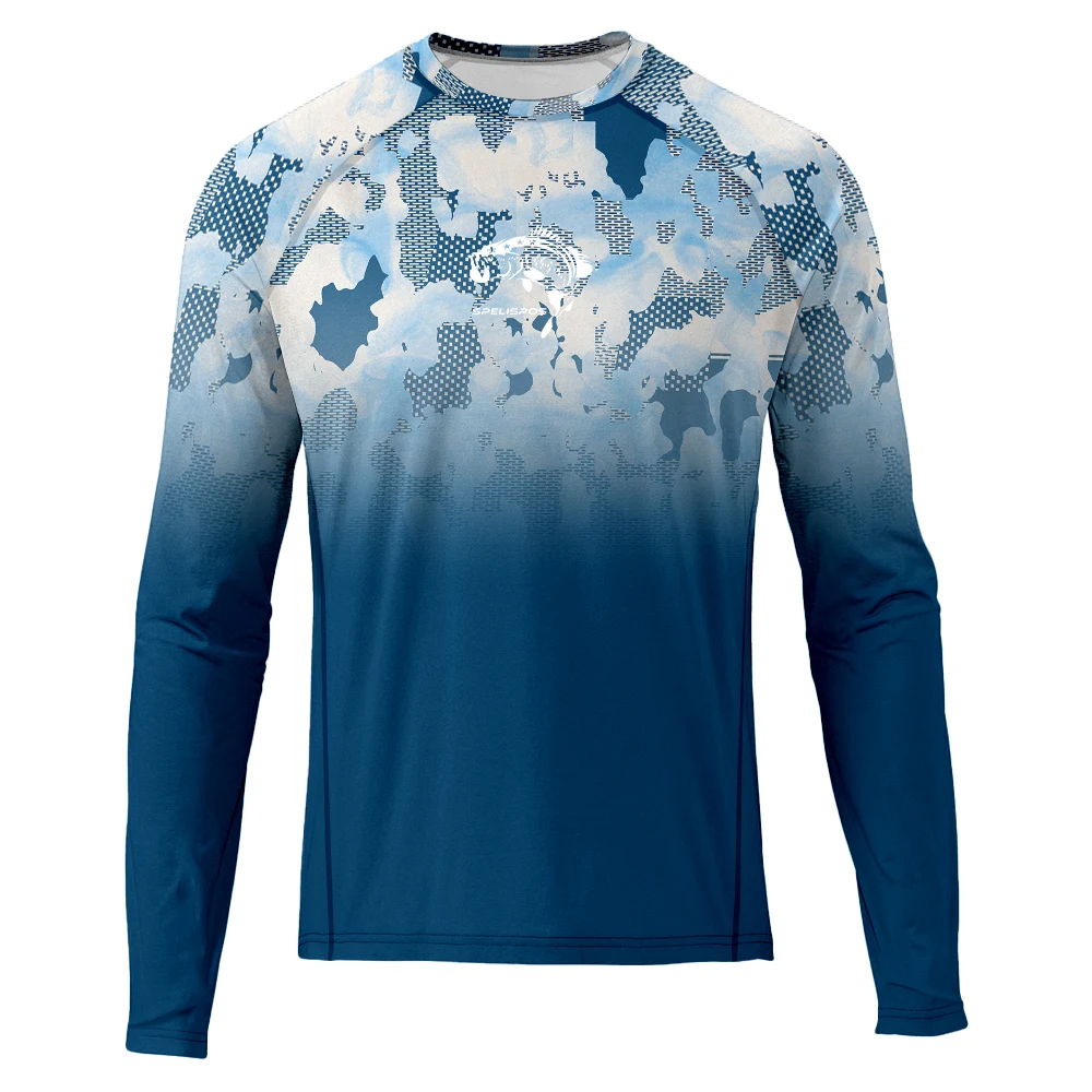 Running Gear Long Sleeve - เสื้อตกปลาเสื้อท่อนบนใส่วิ่ง UPF 50 + เสื้อยืดเดินชายหาดฤดูร้อนชุดเล่นเซิร์ฟเสื้อผ้าคนตกปลาแขนยาว