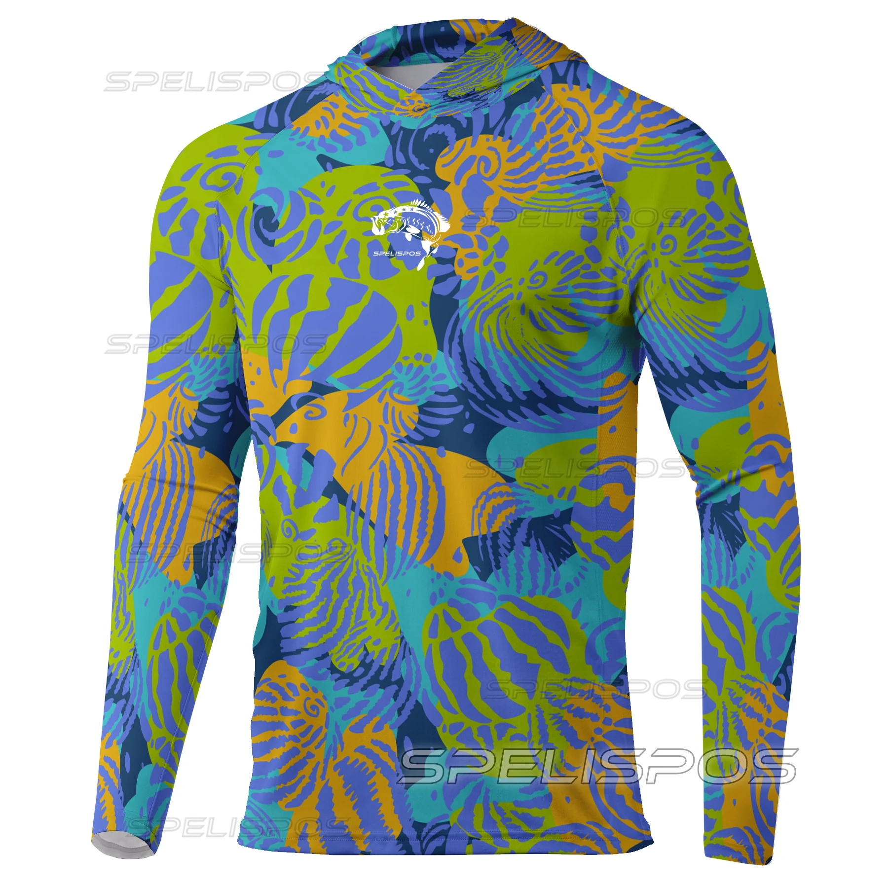 Running Gear Yacht - เสื้อตกปลามีฮู้ดเสื้อ UPF 50 + ป้องกันยูวีสำหรับเรือยอชท์ปลาทะเลอุปกรณ์ชายหาดเสื้อผ้ากีฬากลางแจ้งเสื้อผ้าใส่เล่นกีฬาเสื้อท่อนบนมีฮู้ด