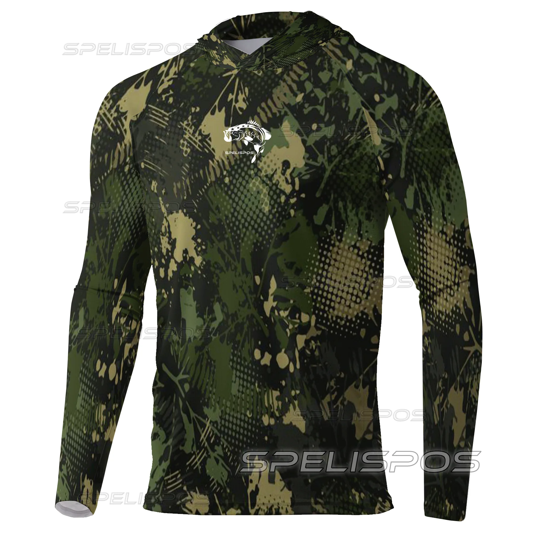 Running Gear Yacht - เสื้อตกปลามีฮู้ด50 + ป้องกันรังสียูวี, เสื้อสำหรับใส่เดินชายหาดตกปลาน้ำหนักเบาระบายอากาศได้ดีมีฮู้ด