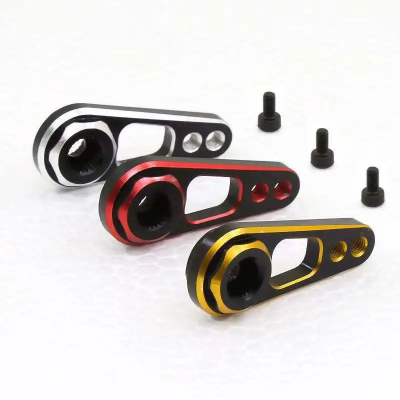 Running Gear Car - โลหะ 25T Double-headed พวงมาลัยเกียร์สั้นแบนสําหรับ Futaba MG995
