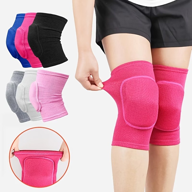 Running Gear Sale - แผ่นรองเข่าอุ่นสำหรับผู้ชายและผู้หญิง แผ่นรองเข่ากีฬาแบบยืดหยุ่นกันลื่น อุปกรณ์ป้องกันที่ระบายอากาศได้ เหมาะสำหรับปั่นจักรยาน วิ่ง และออกกำลังกาย