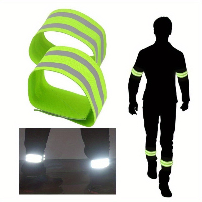 Running Gear Car - สายรัดแขนแบบปรับได้ 4 ชิ้น เหมาะสำหรับกิจกรรมกลางแจ้ง ใช้กับที่จับในรถยนต์หรือเป็นอุปกรณ์รองรับการวิ่งสำหรับขา อุปกรณ์กลางแจ้ง
