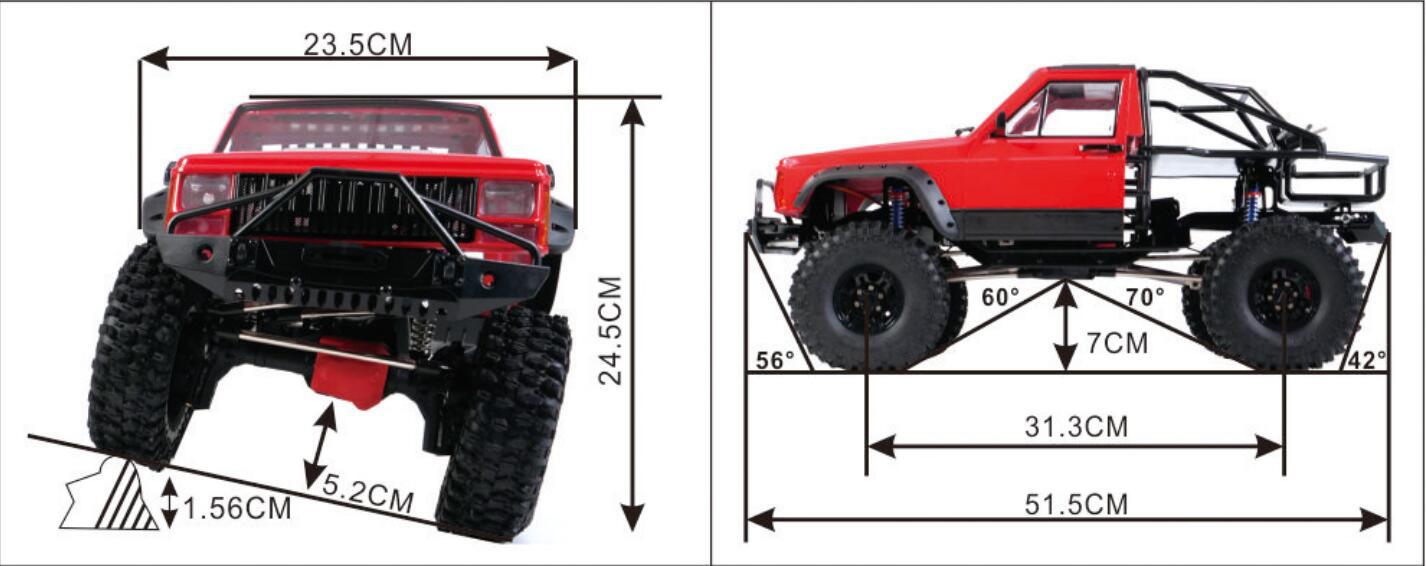 รถบังคับวิทยุ Axing RC Crawler - Running Gear Car บทวิจารณ์และราคา
