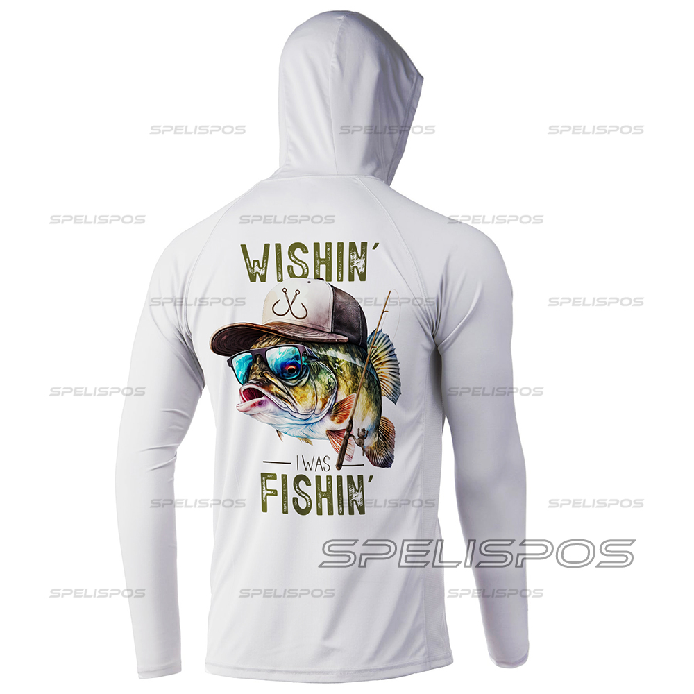 ตกปลาHoodสีขาวแขนยาวเสื้อขี่สว - Running Gear Long Sleeve บทวิจารณ์และราคา