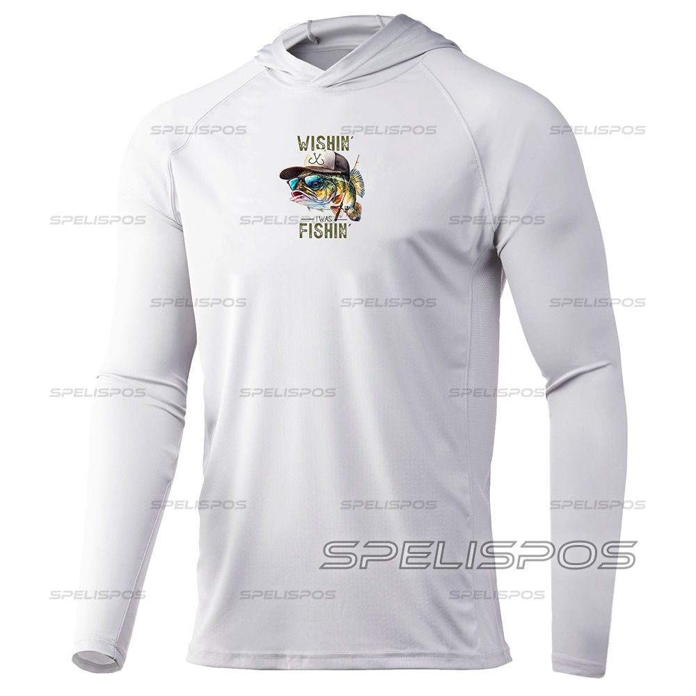 ตกปลาHoodสีขาวแขนยาวเสื้อขี่สว - Running Gear Long Sleeve บทวิจารณ์และราคา