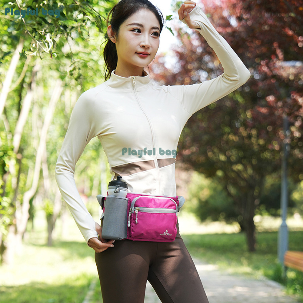 ขวดน้ำน้ำหนักเบาเข็มขัดวิ่งสำห - Running Gear Bag For Men บทวิจารณ์และราคา
