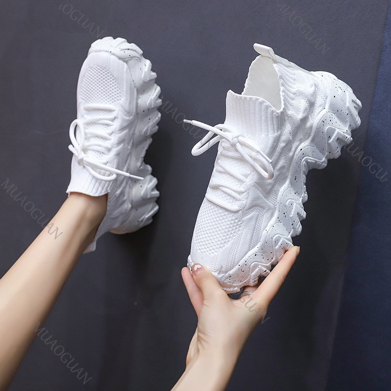 รองเท้าผ้าใบผู้หญิงแบบหนา ระบา - Running Gear Ladies บทวิจารณ์และราคา