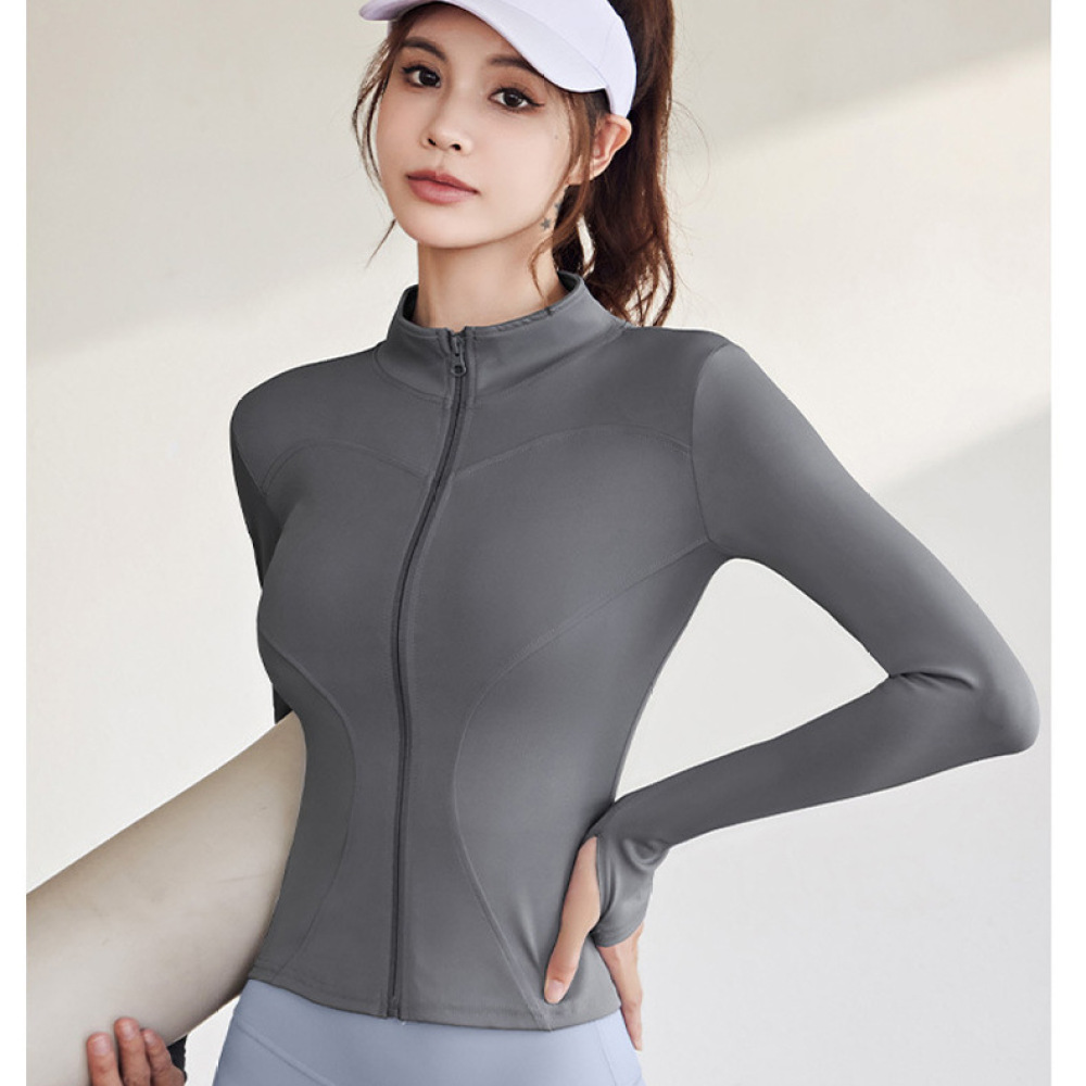 เสื้อแจ็คเก็ตโยคะแห้งเร็วสำหรั - Running Gear Long Sleeve บทวิจารณ์และราคา