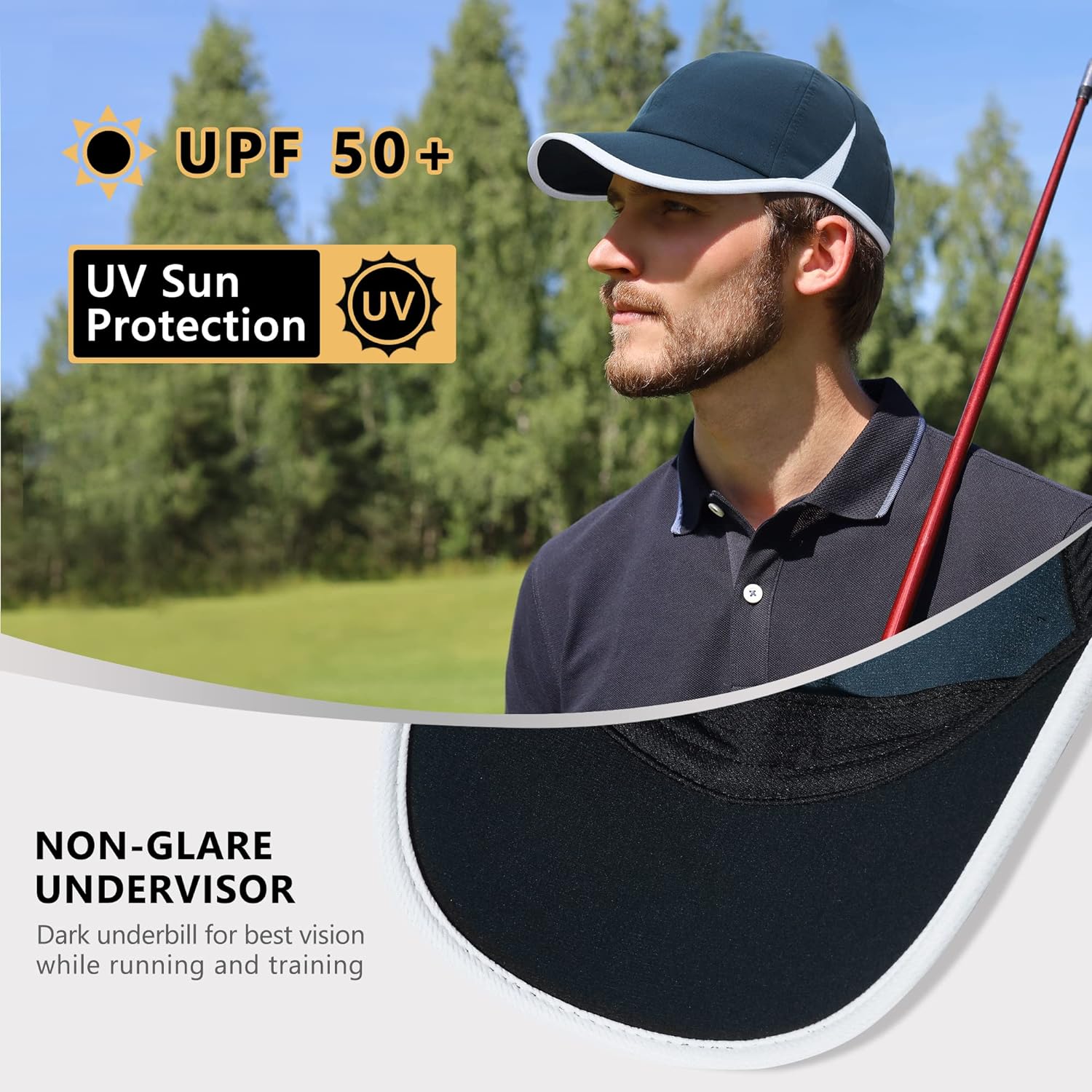 GADIEMKENSD หมวกวิ่งผ้ายืดได้  - Running Cap Mesh บทวิจารณ์และราคา